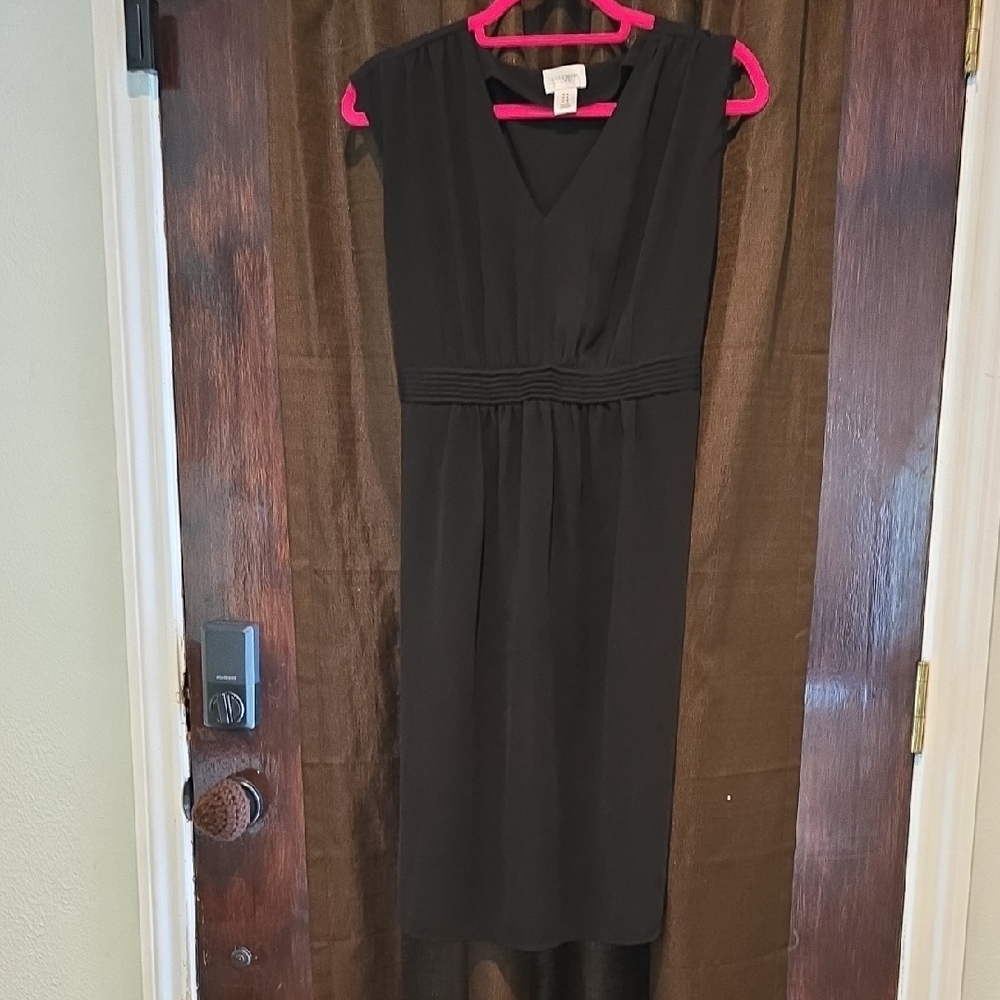 Elegant Black Sleeveless Maternity Dress